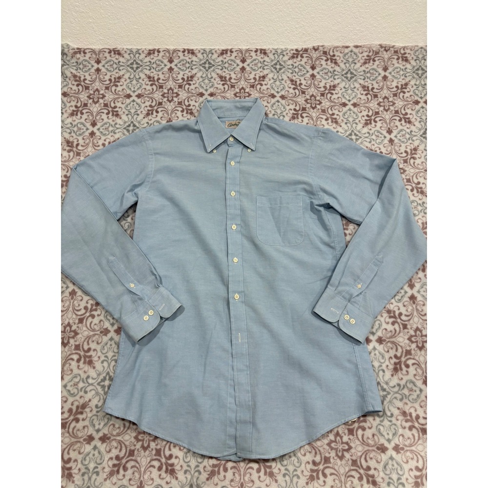 Arnold Palmer Arnie Mens Light Blue Oxford Button Down Shirt Long Sleeve L 2176
